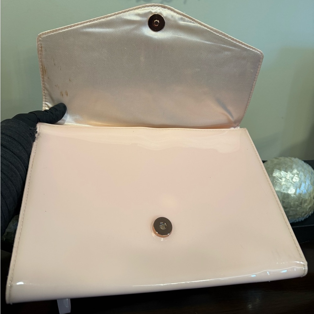Ted Baker Pink Clutch Bag with bow - Picture 7 of 9